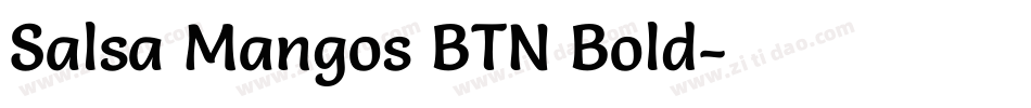 Salsa Mangos BTN Bold字体转换